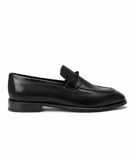 Onyx – Black Leather Loafers for Men